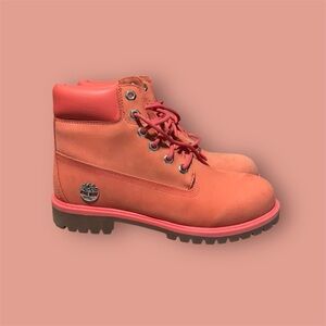 Mint Condition Coral Timberland Youth Boots